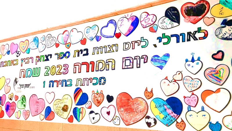 _פעילות הפעלה דף צביעה ענק הפסקה פעילה_יום המורה יום המחנך רעיון ברכות כרזה מתנה גיבורי על
