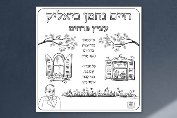 _שיר חיים נחמן ביאליק פעילות הפעלה דף צביעה ענק שבוע השפה_ביאליק שירים-06